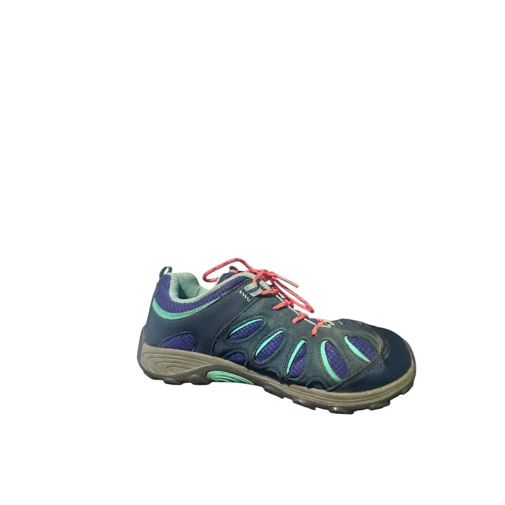 Merrell Chameleon 7 Access Mid Blue Turquoise Youth Hiking Shoes Size 4M Lace Up